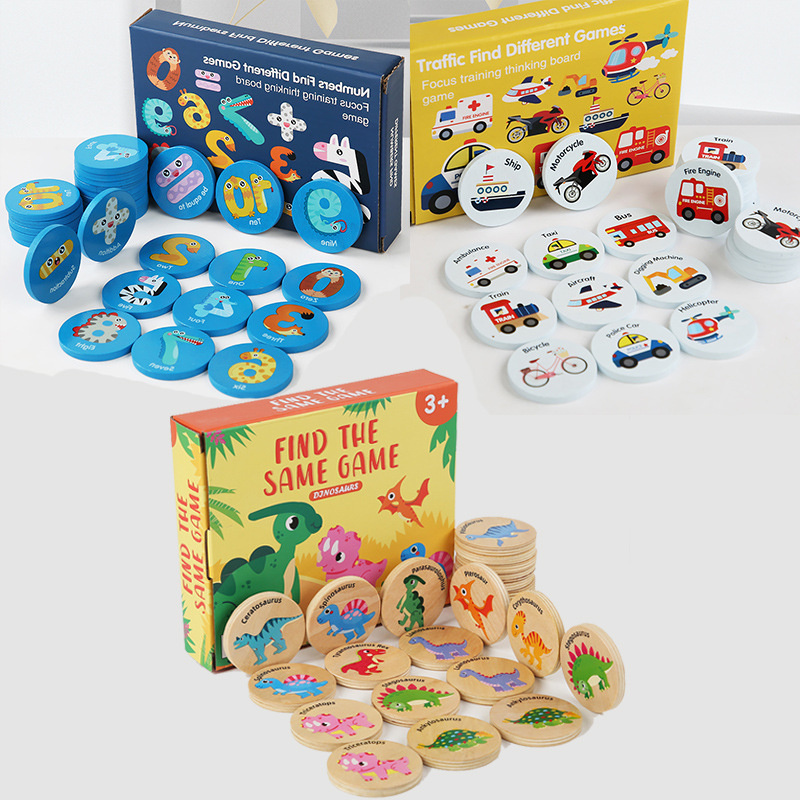Board Game Oath - Kids Educational Wooden Memory Game Dinosaur