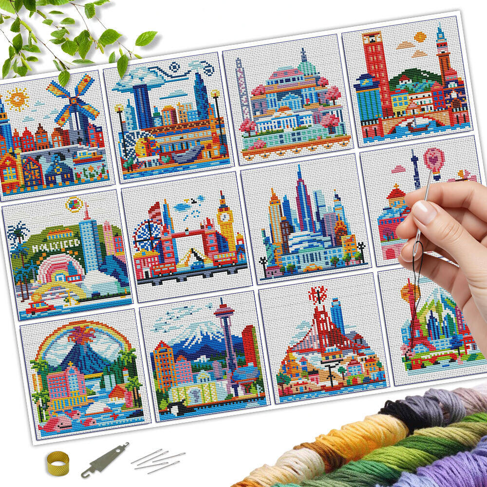 Miniature Painting Set - EverShine 12Pcs MINI 11CT Printed Canvas