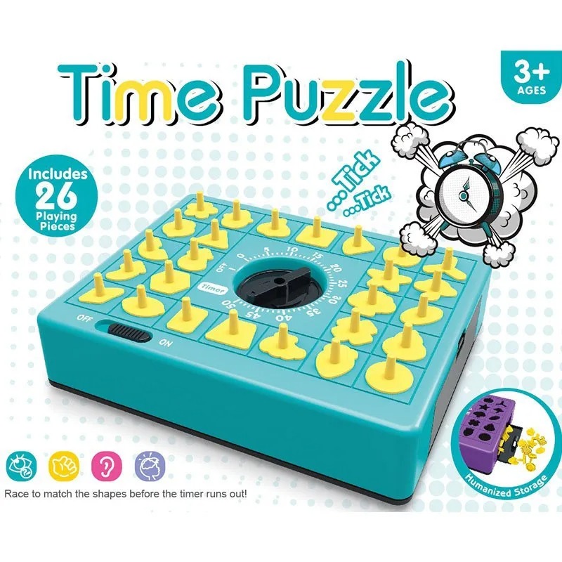Board Game Idea - Children Time Board Puzzle Educational Table