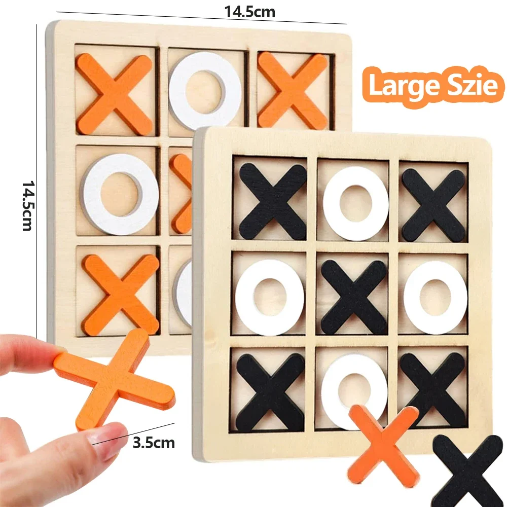 Wooden XO Tic Tac Toe Game Min - Board Game Idea recension och pris