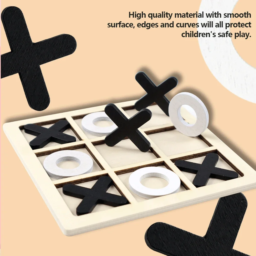 Wooden XO Tic Tac Toe Game Min - Board Game Idea recension och pris