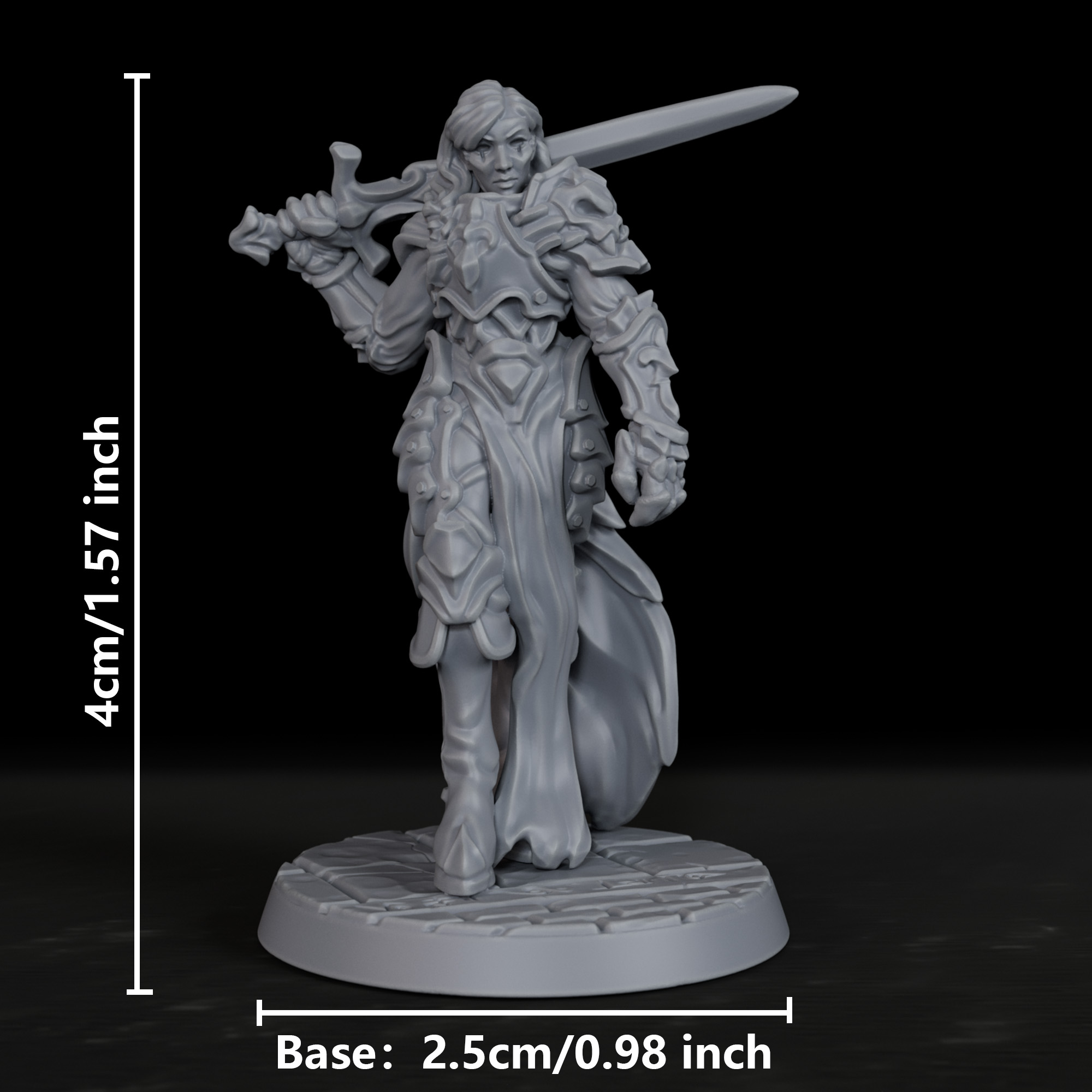 RPG Anti-Paladin Miniature - X - Board Game Villainous recension och pris