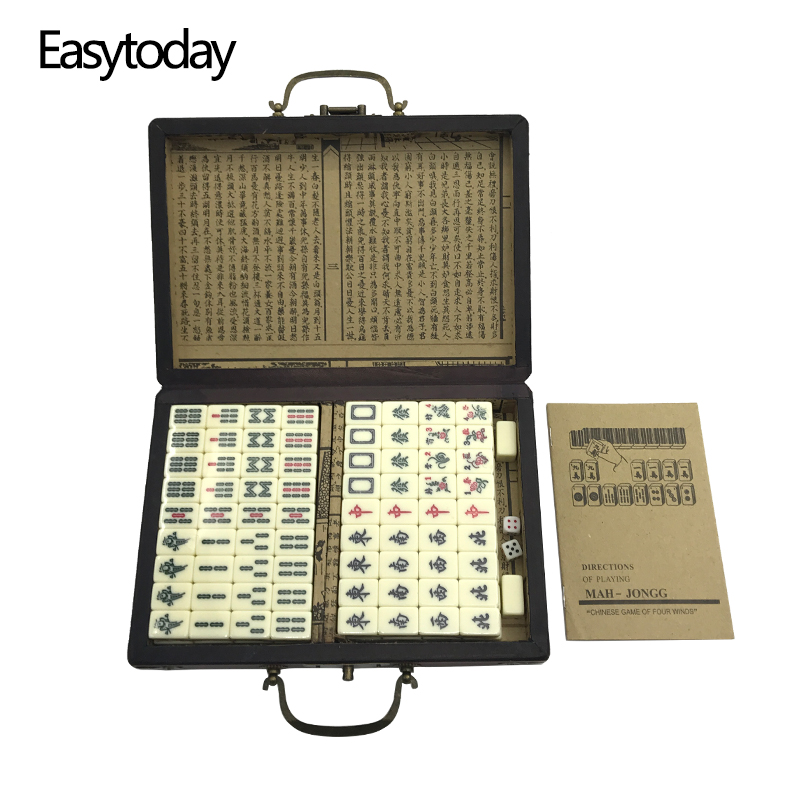 Mini Chinese Toy Antique Mahjo - Board Game Instruction recension och pris
