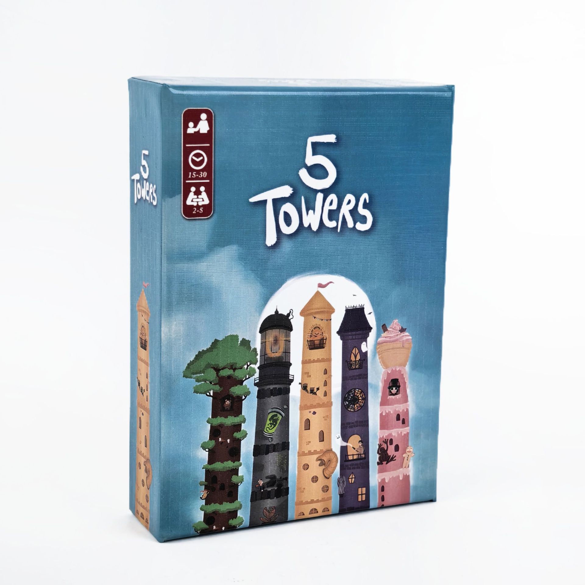 5 Towers Strategy Stacking Tow - Board Game For 5 Players recension och pris