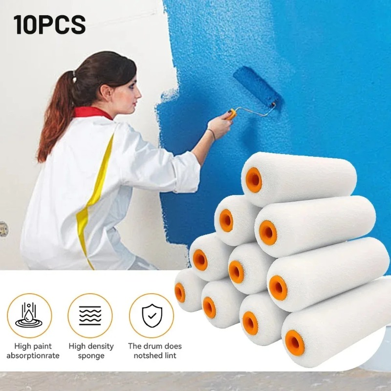 10PCS 100mm Mini White Durable - Miniature Painting Set recension och pris