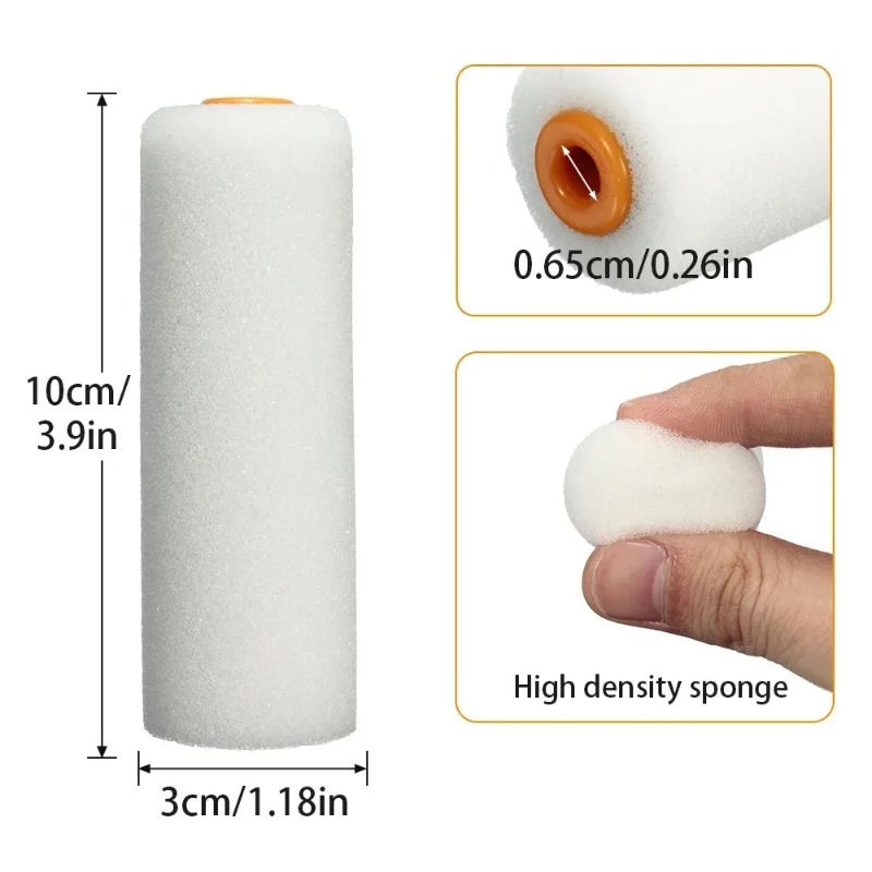 10PCS 100mm Mini White Durable - Miniature Painting Set recension och pris