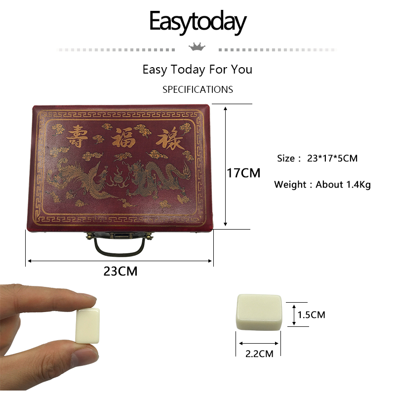 Mini Chinese Toy Antique Mahjo - Board Game Instruction recension och pris