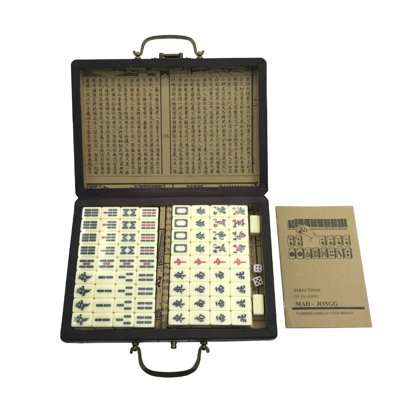 Mini Chinese Toy Antique Mahjo - Board Game Instruction recension och pris