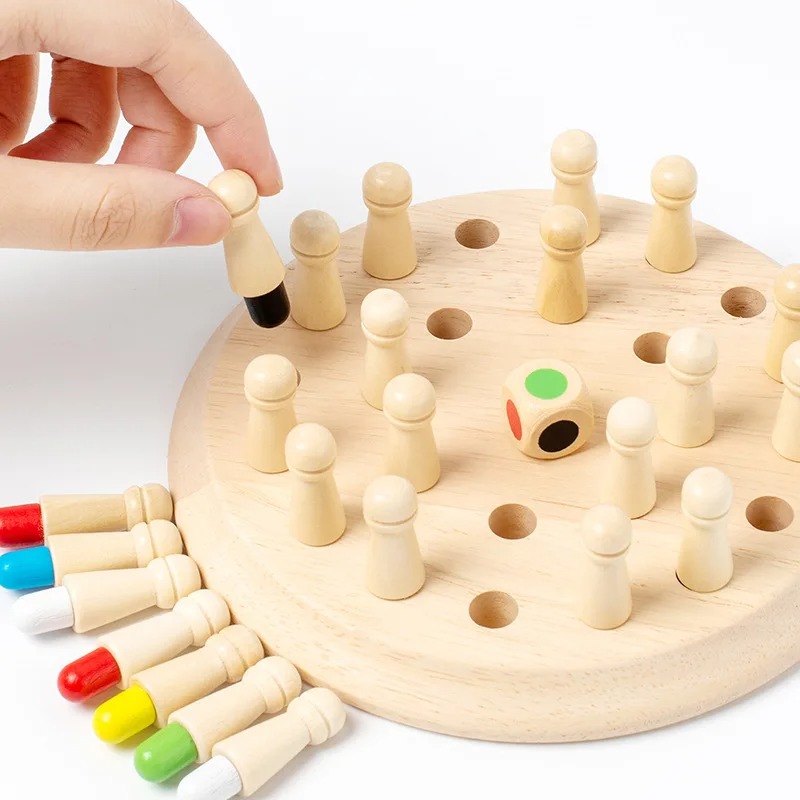 Wooden Memory Match Stick Ches - Board Game Oath recension och pris