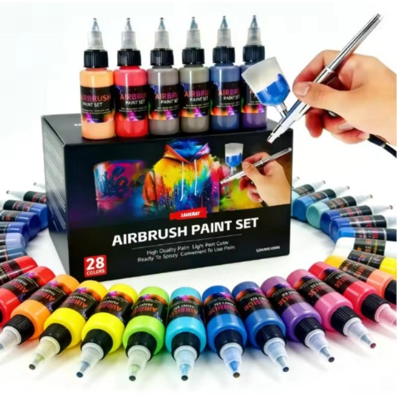 12/28 Color Water Based Airbru - Miniature Painting Set recension och pris