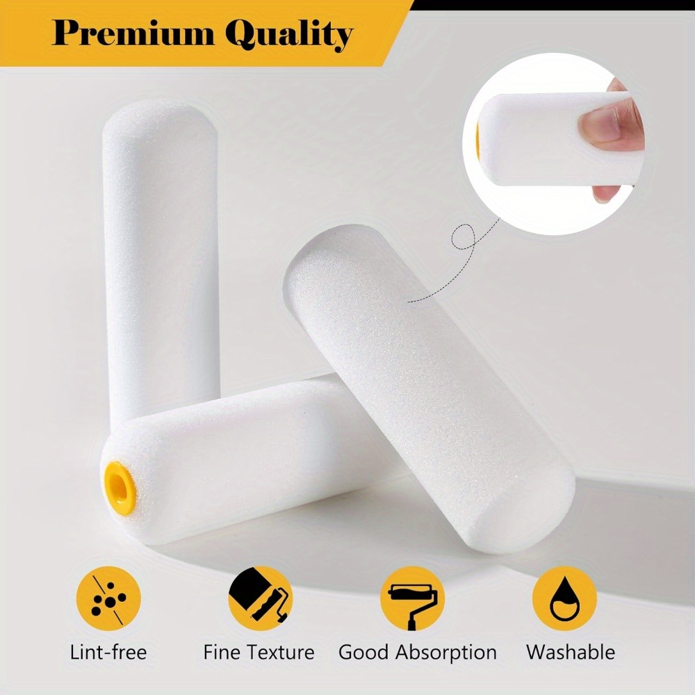 10 pcs Sponge Paint Roller Sma - Miniature Painting Set recension och pris