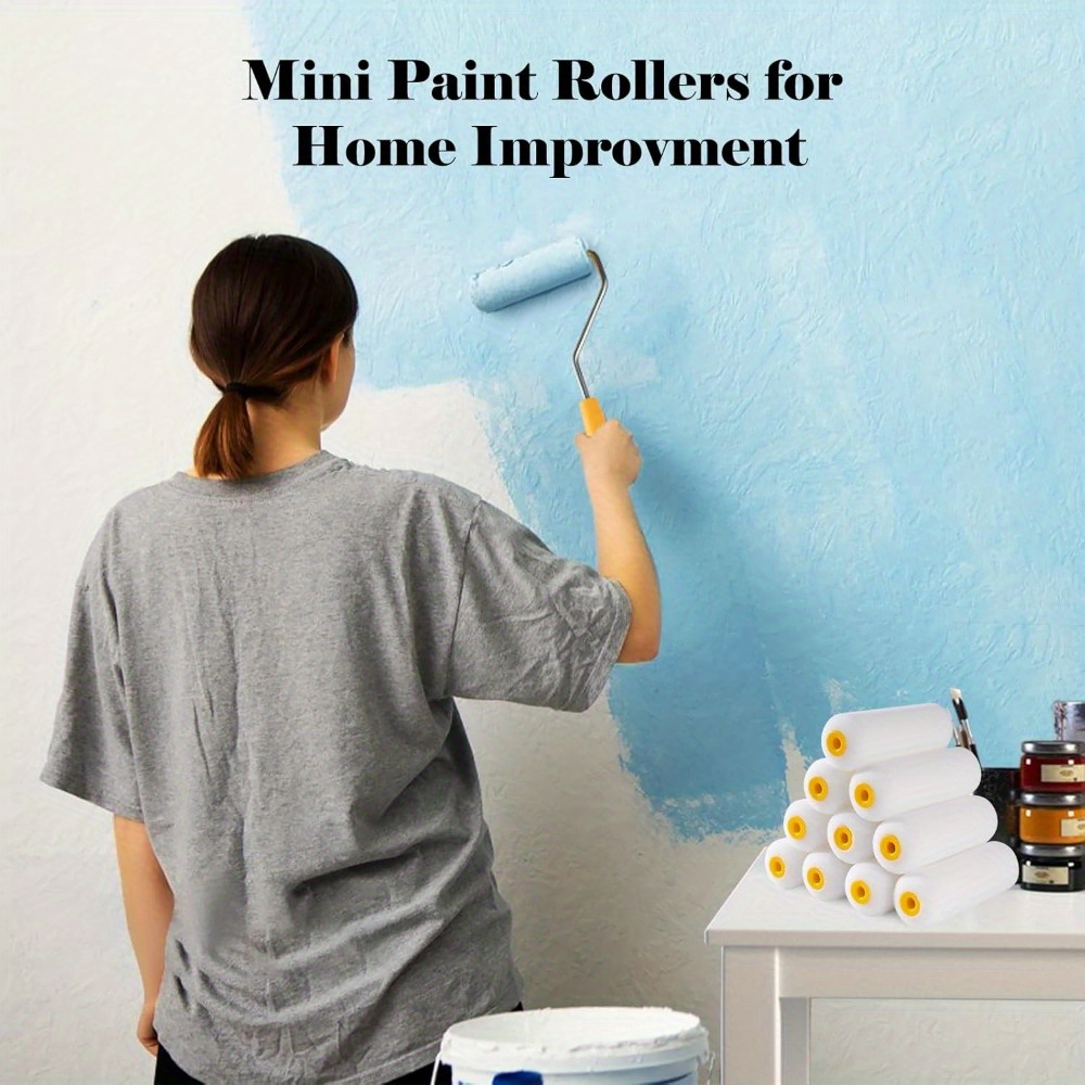 10 pcs Sponge Paint Roller Sma - Miniature Painting Set recension och pris