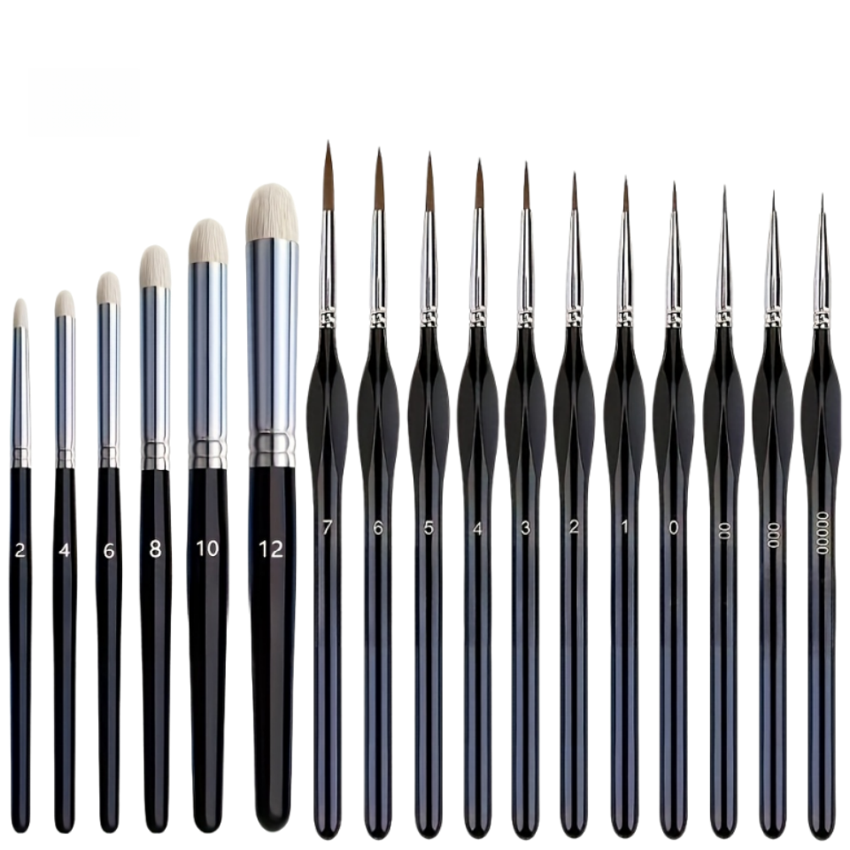 Miniature Paint Brushes Drybru - Miniature Painting Set recension och pris