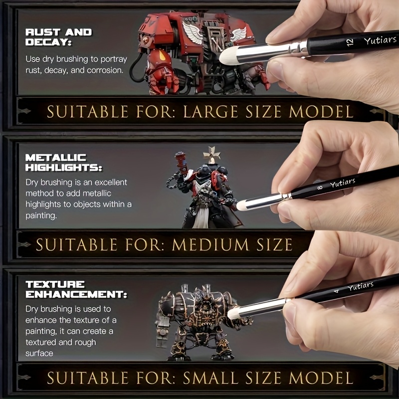 Miniature Paint Brushes Drybru - Miniature Painting Set recension och pris