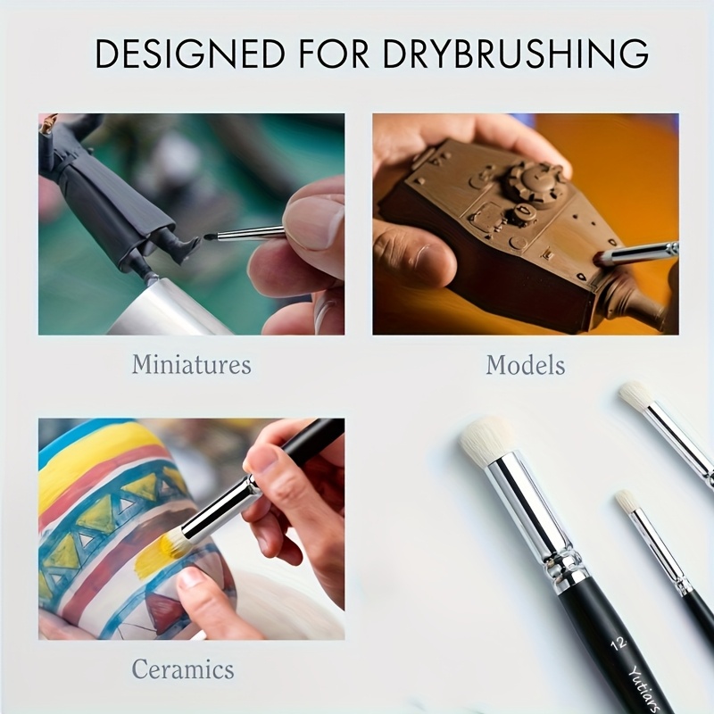 Miniature Paint Brushes Drybru - Miniature Painting Set recension och pris