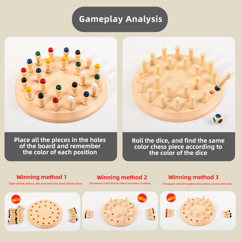 Imitation Wooden Memory Match  - Board Game Oath recension och pris