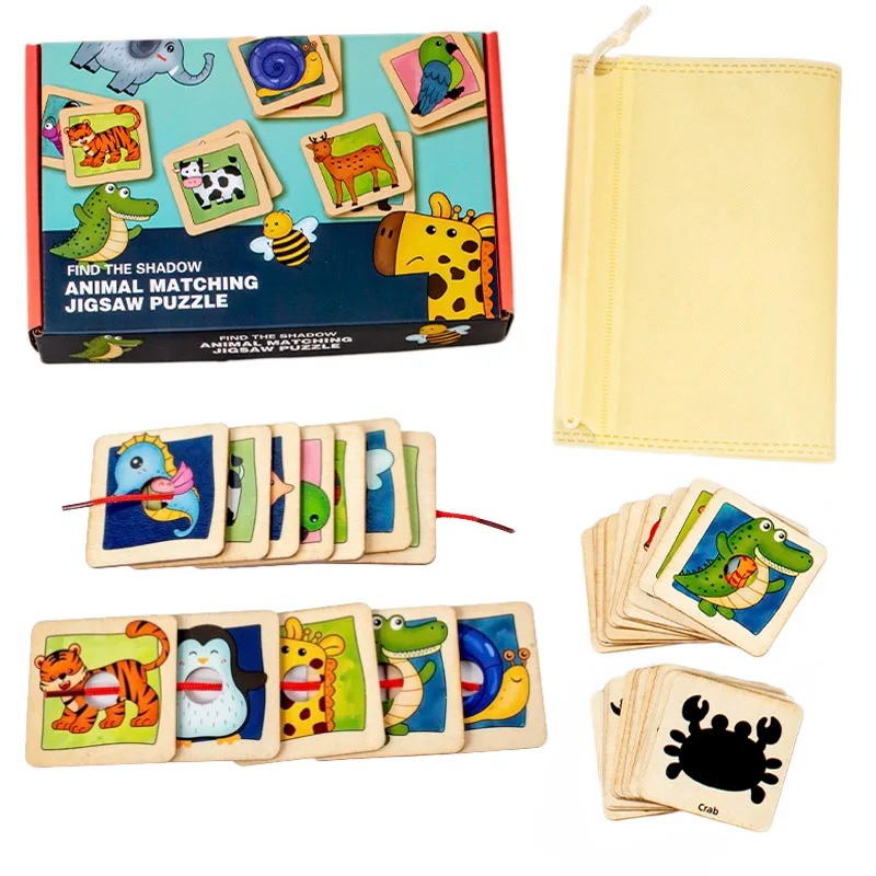 Wooden Animal Fur Pattern Matc - Board Game Nature recension och pris
