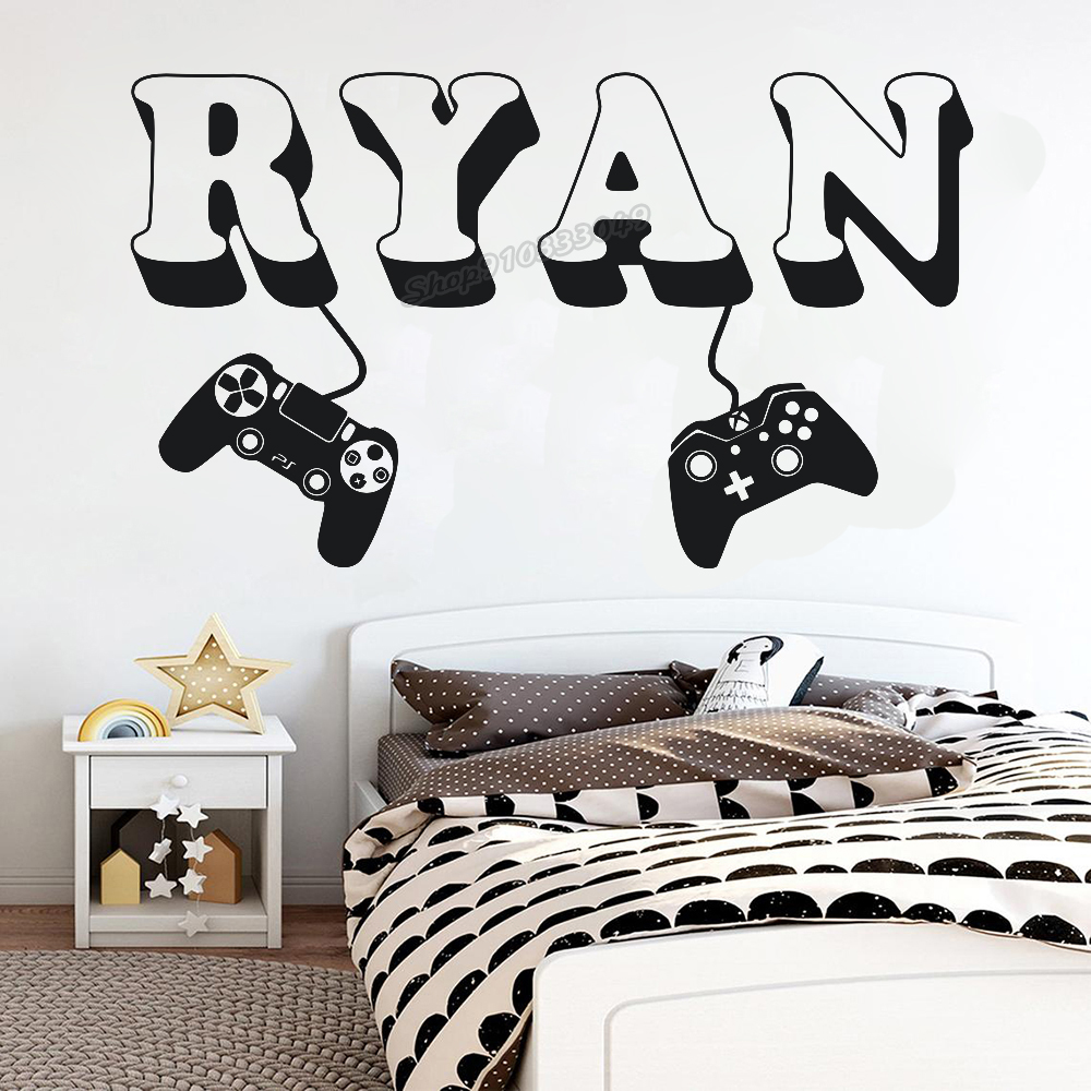 Gamer wall Sticker Custom Name - Board Game Movie recension och pris