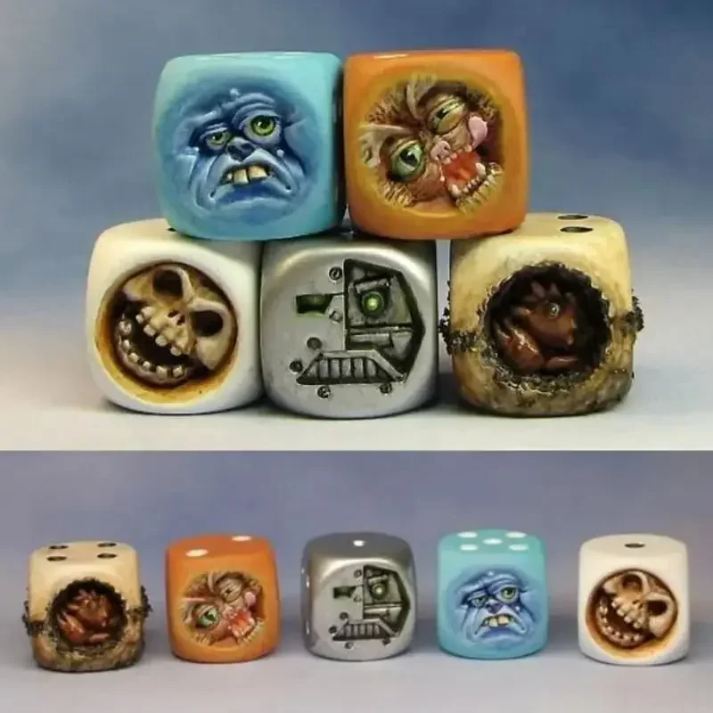 Resin Monster Face Dice Set Ha - Board Game Monster recension och pris