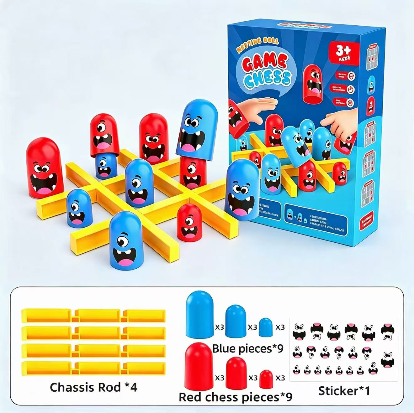 Tic-Tac-Toe Eat-and-Be-Sized S - Board Game Idea recension och pris