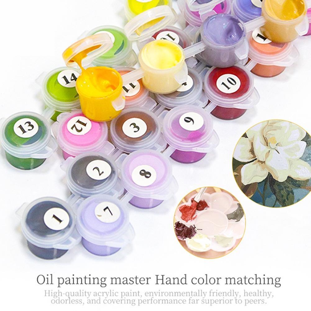 DIY Paint by Numbers Kit for A - Miniature Painting Set recension och pris