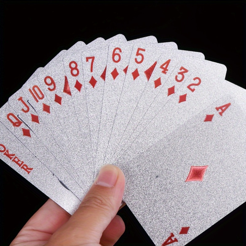 Silver Foil Playing Cards Poke - Board Game Viral recension och pris