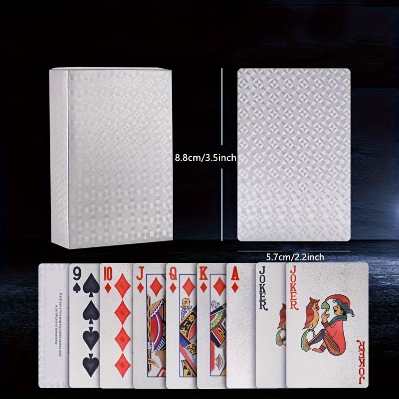 Silver Foil Playing Cards Poke - Board Game Viral recension och pris